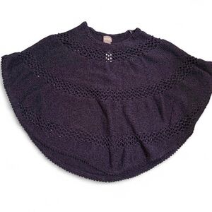 Chico's Deep Purple Knit Poncho S/M